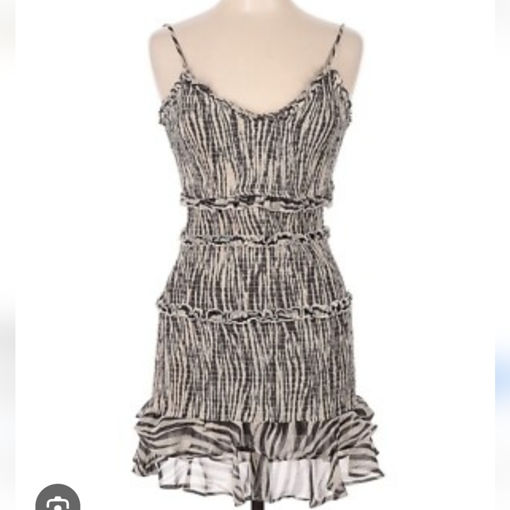 Black and Cream Mini Dress NWT